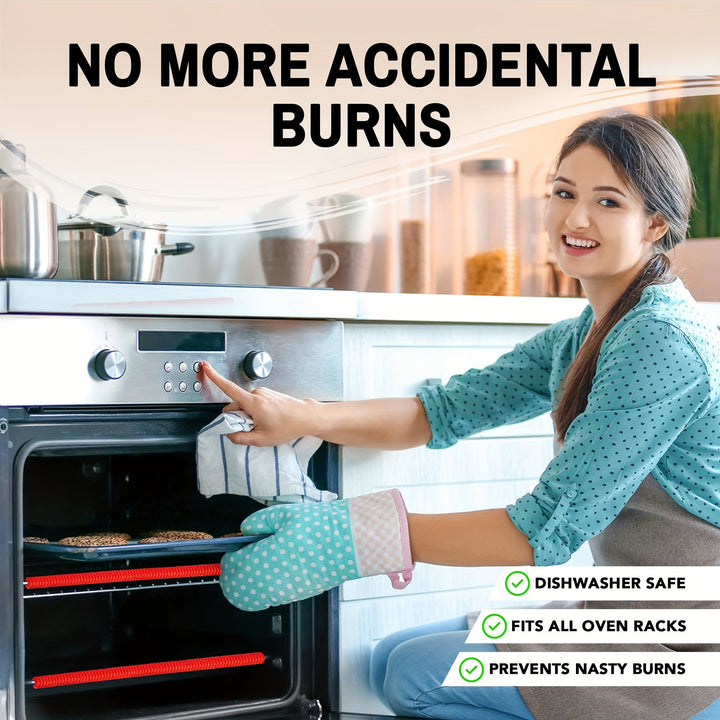 Silicone oven rack protector